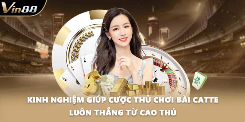 Kinh nghiệm giúp cược thủ chơi bài Catte luôn thắng từ cao thủ
